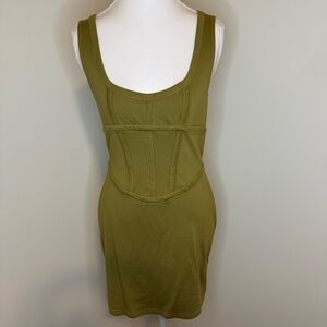 Urban Outfitters Olive Green Mini Dress